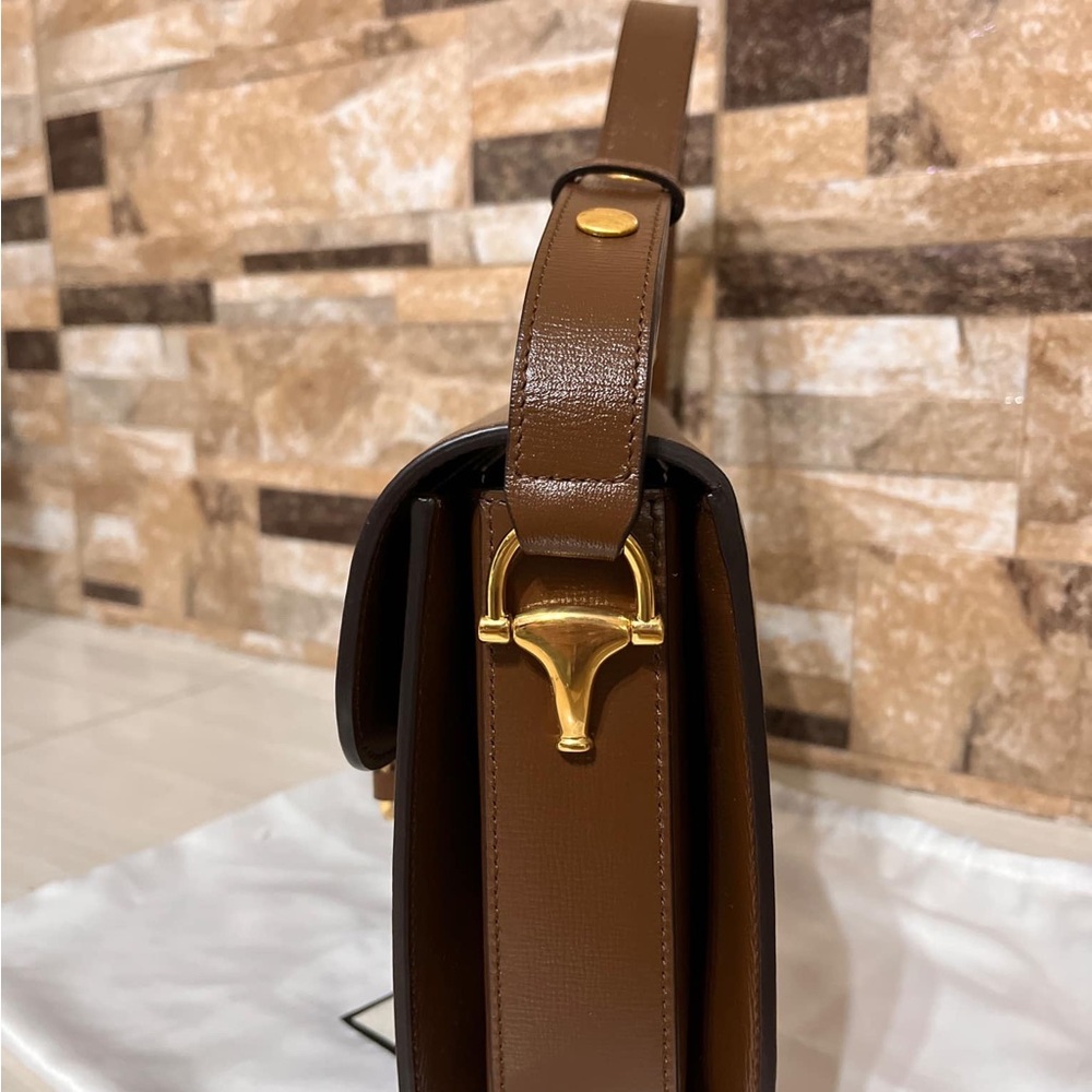 SOLD ON OTHER PLATFORMS - GUCCI HORSEBIT 1955 SHOULDER BAG - Picture 3 of 15